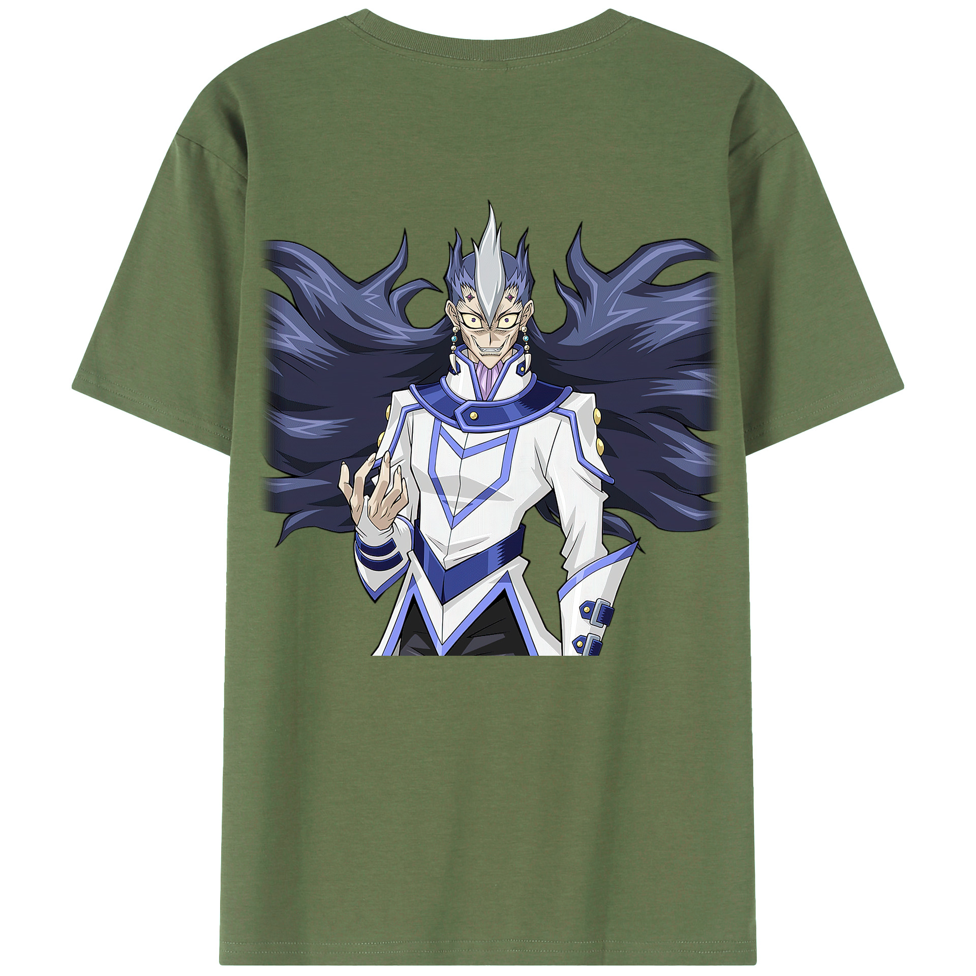 （画像用） 遊☆戯☆王 Yu-Gi-Oh! 綿100％ メンズ半袖Tシャツ（バックプリント） 通気性